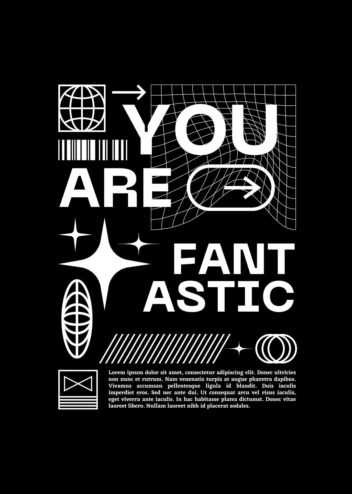 Premium  Bold Graphic "You Are Fantastic" T-Shirt