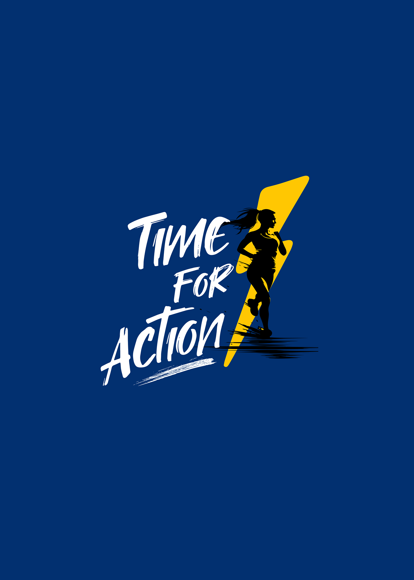 Time for Action" Fitness Motivation Tee