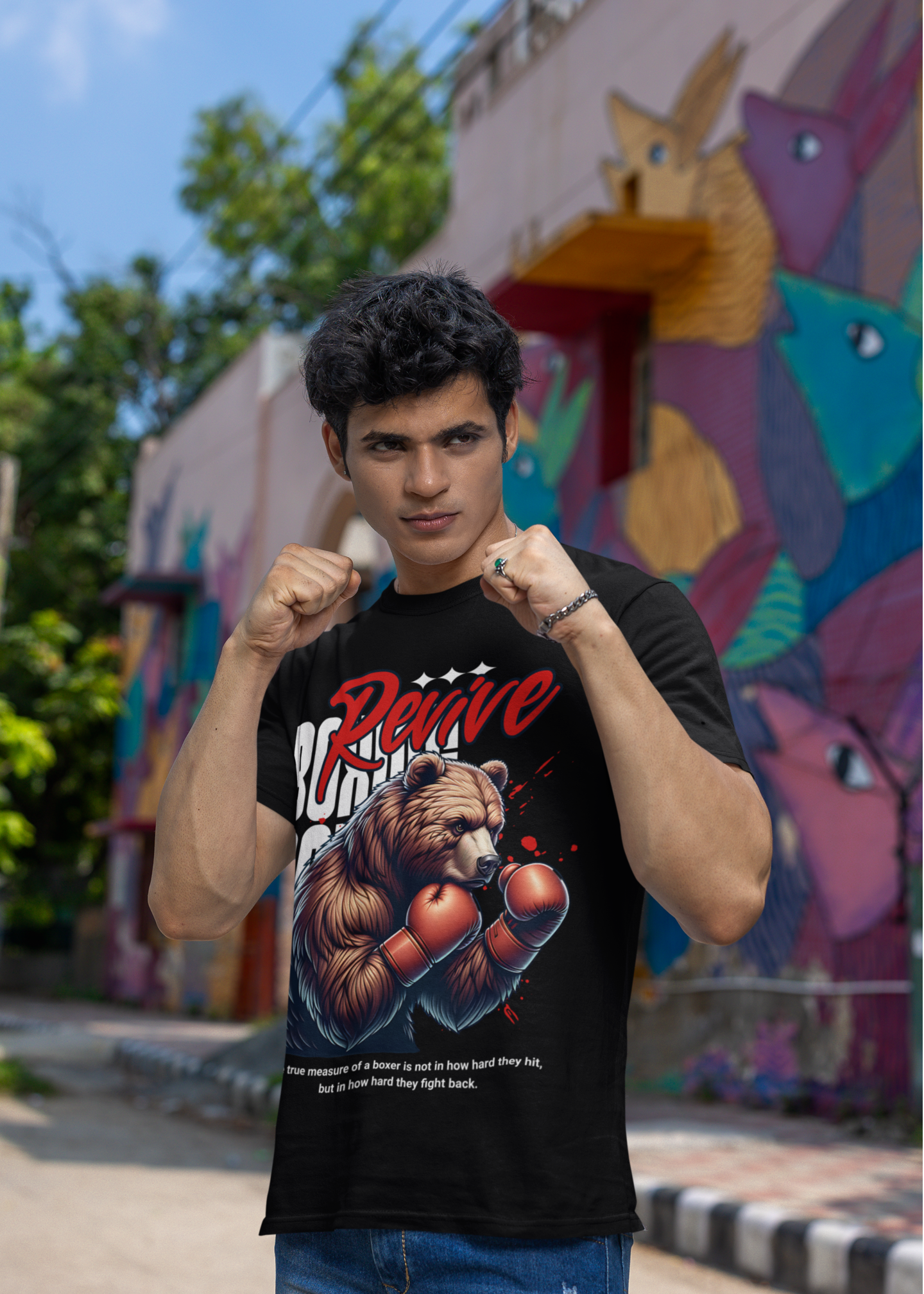 Revive" Boxing T-Shirt – For Fighters Who Never Give Up!