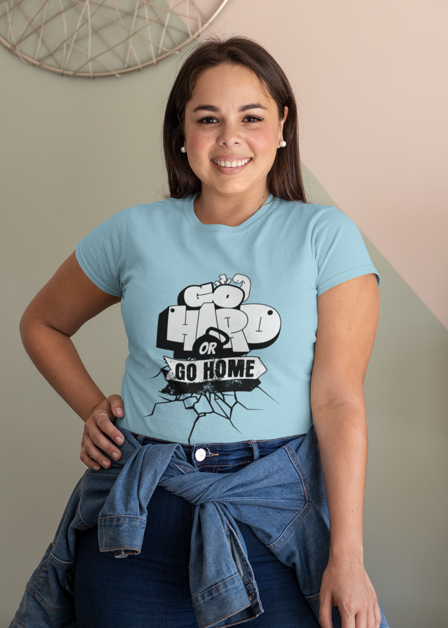 Go Hard or Go Home" Fitness T-Shirt