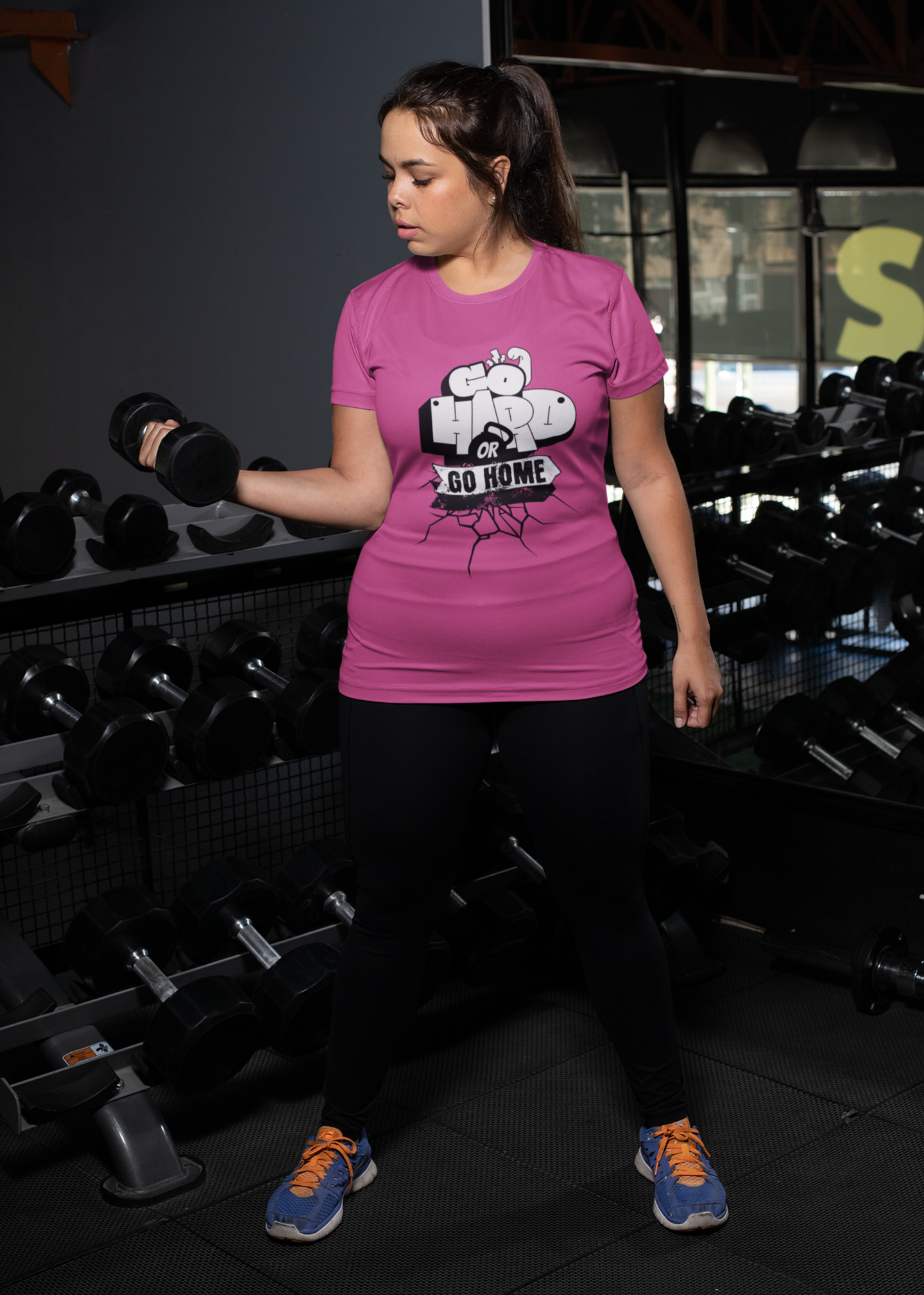 Go Hard or Go Home" Fitness T-Shirt