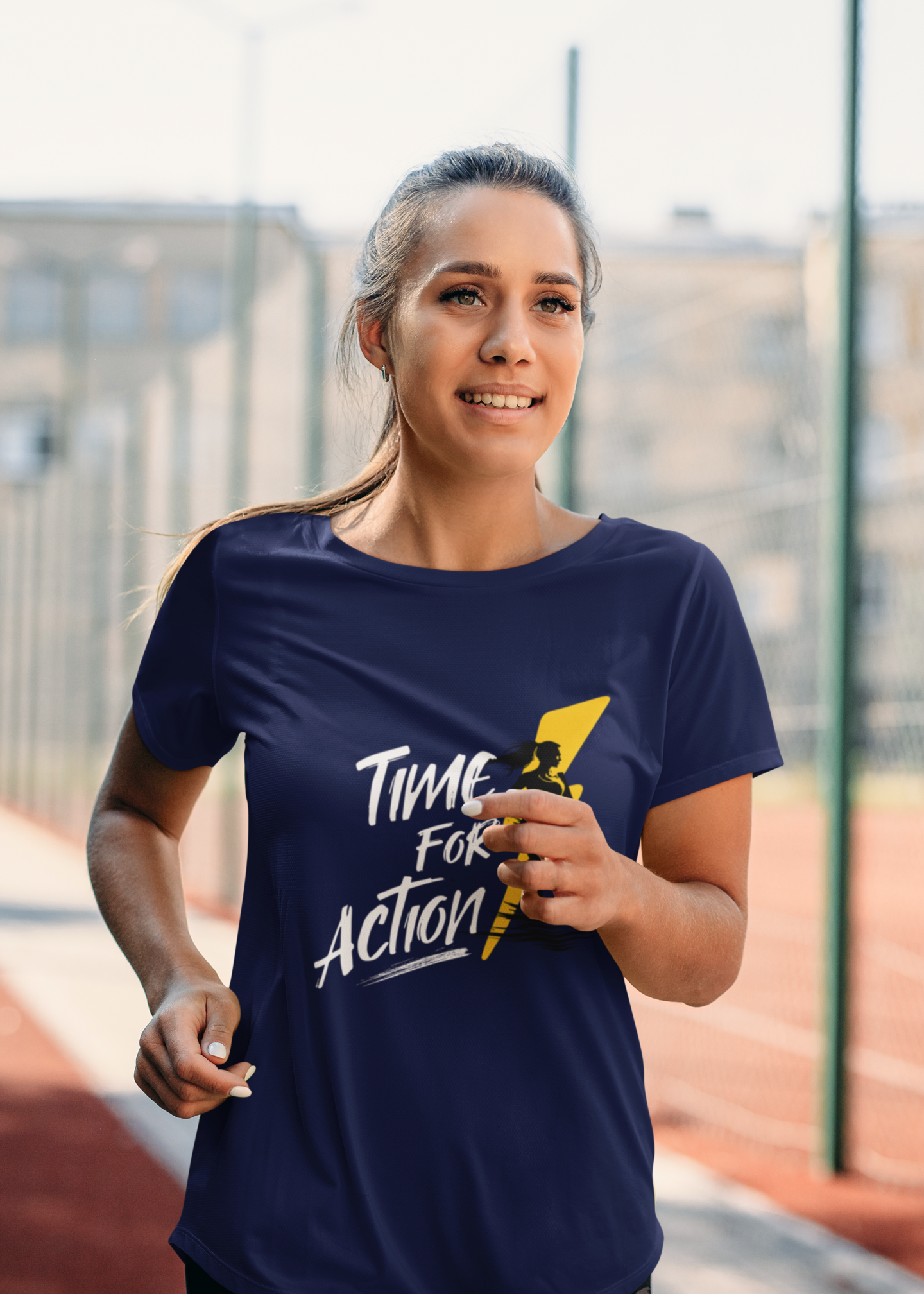 Time for Action" Fitness Motivation Tee