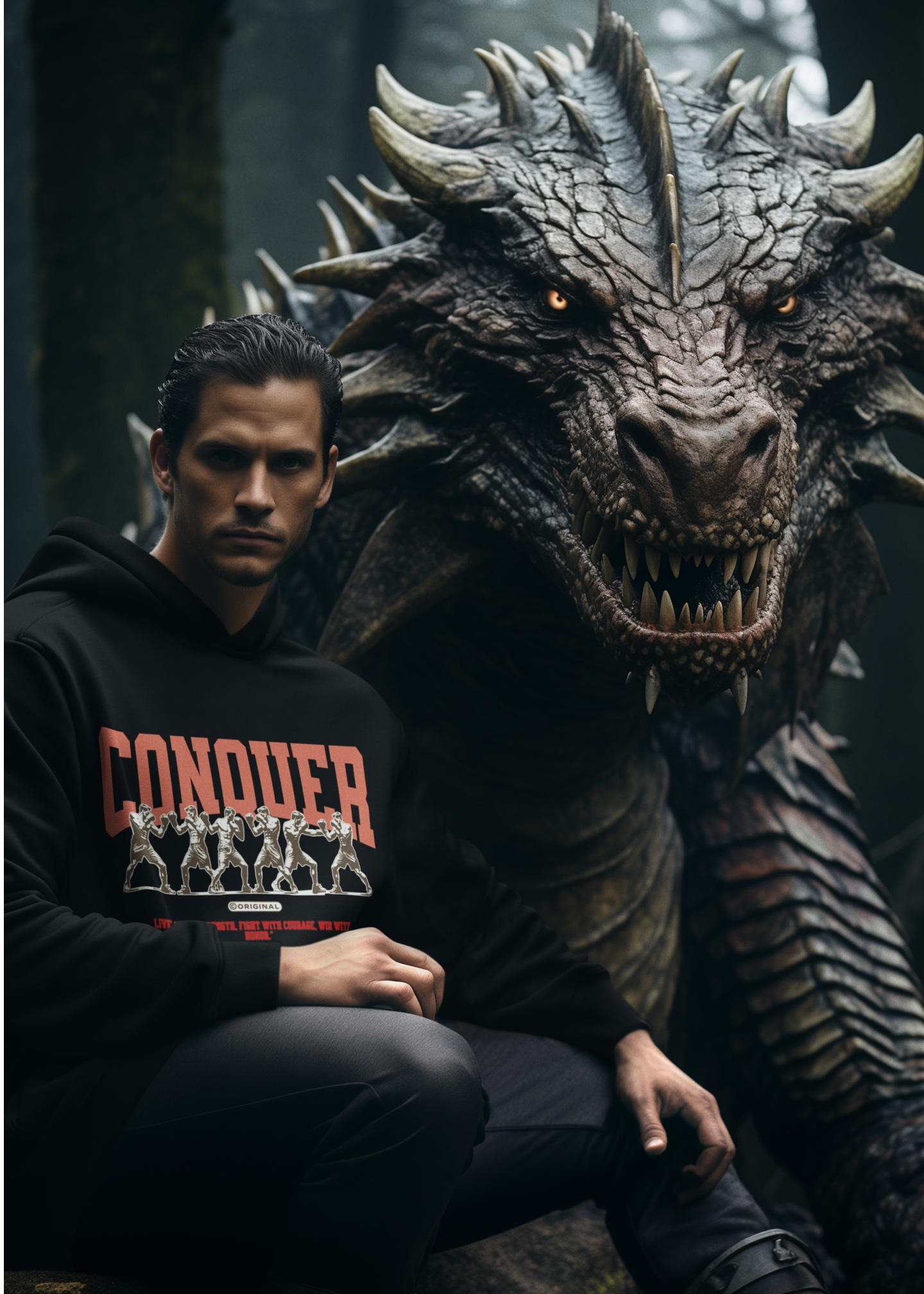 "Conquer Boxing Hoodie - Unleash Your Inner Champion"