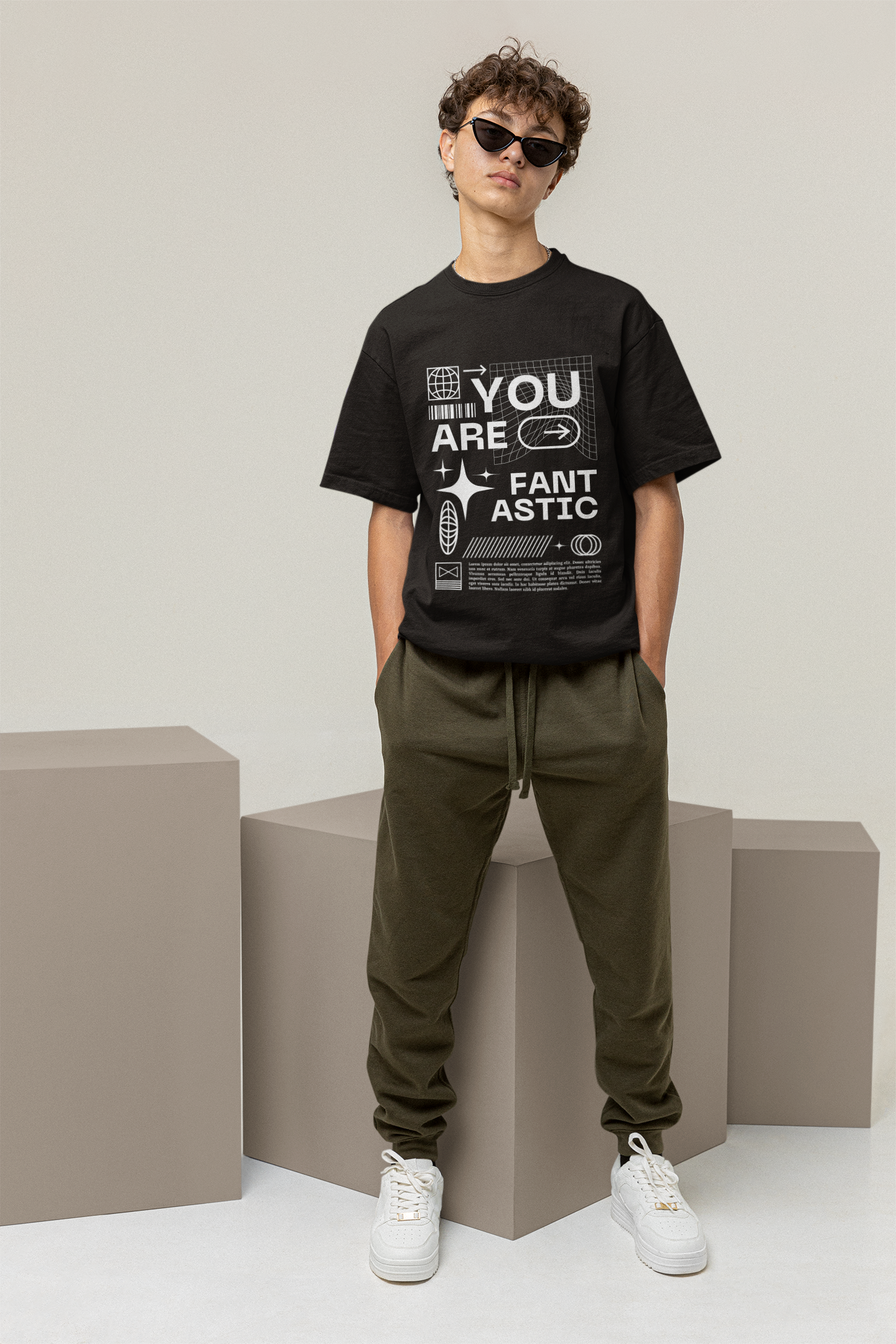 Premium  Bold Graphic "You Are Fantastic" T-Shirt